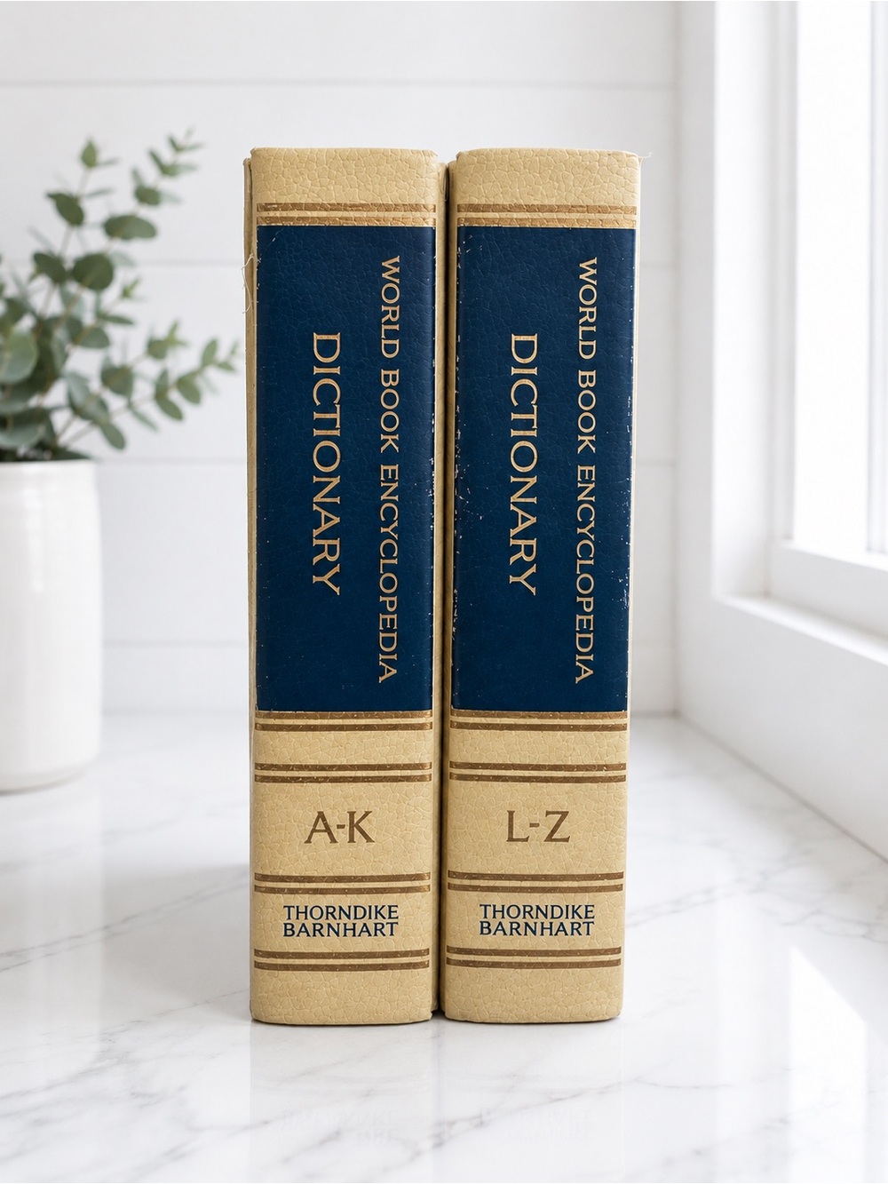 The World Book Encyclopedia Dictionary Set 2 Volumes A-Z Hardcover Vintage 1963